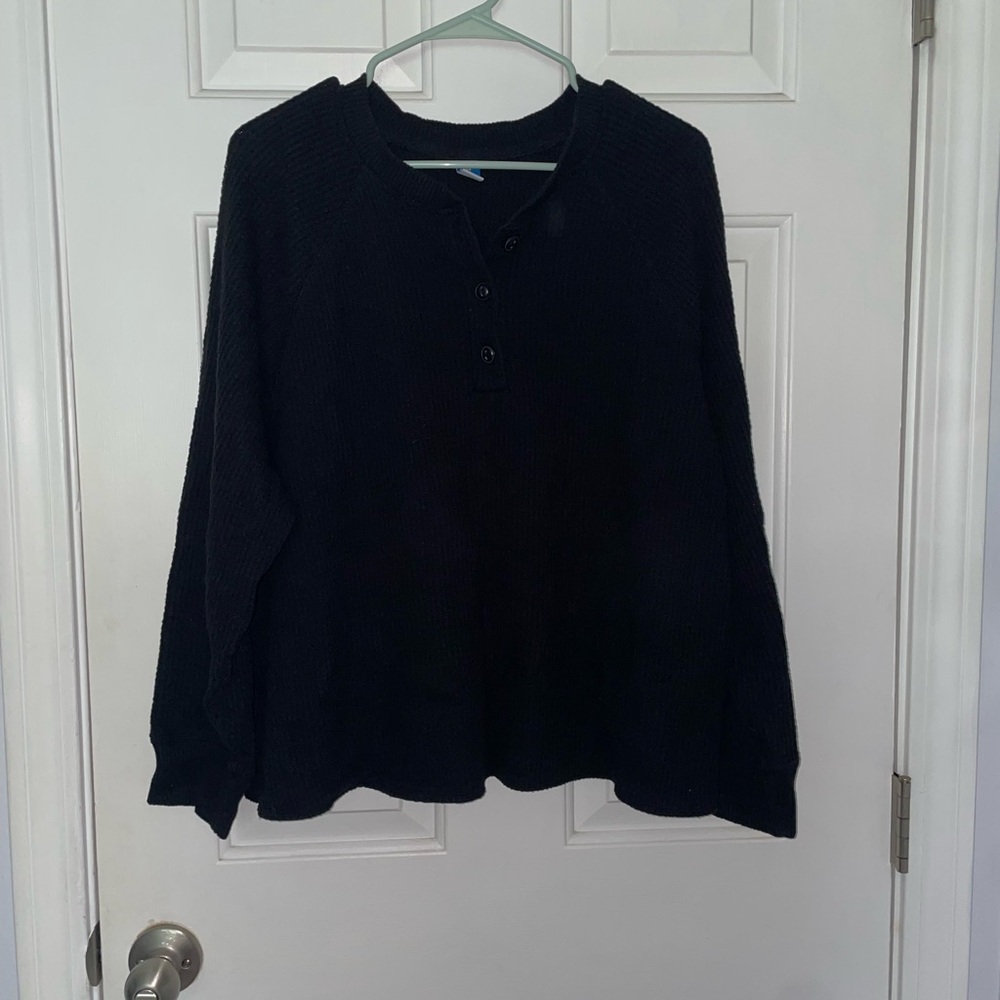 Old Navy Waffle Knit Henley